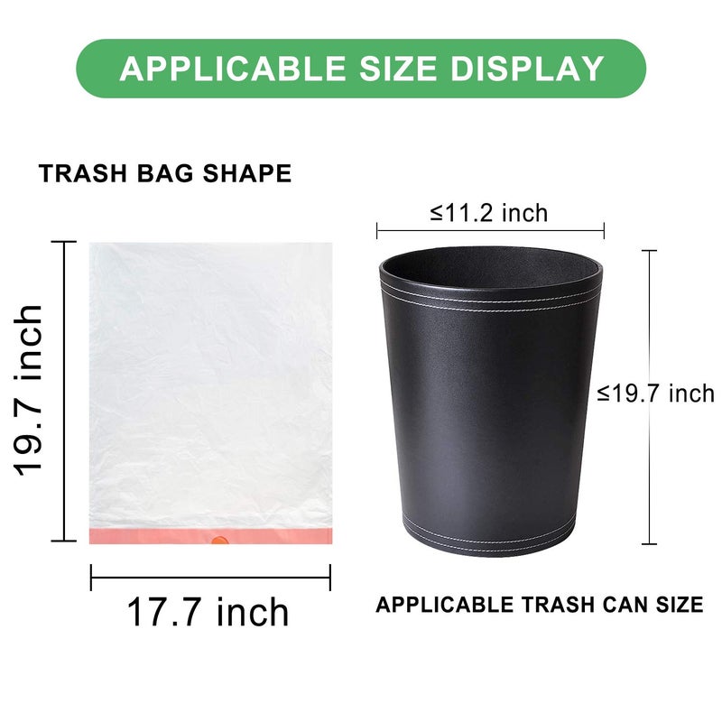 Magesh أكياس قمامة صغيرة بسحاب 4 جالون، بيضاء (سحاب-4Gal150) - Image 2